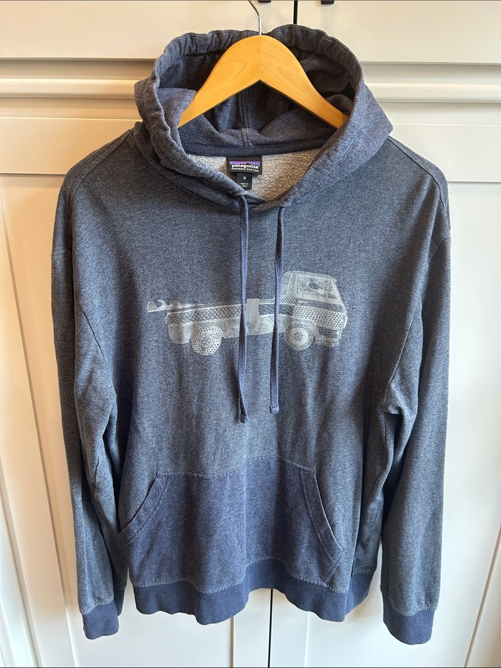 Patagonia "Pickup Lines" Men’s Lightweight Hoody Blue Medium Gorpcore - Picture 1 of 11
